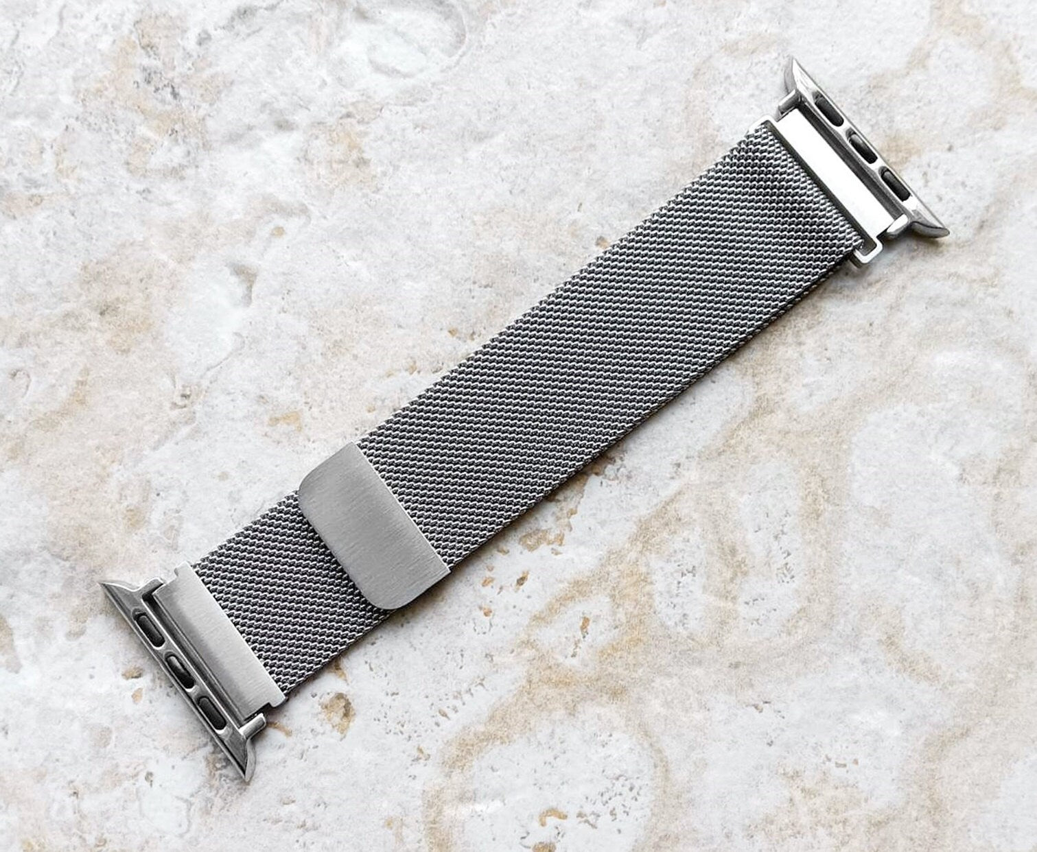 Apple Watch Silver Color Band Kit Crystal Case Bezel Cover for Ultra 2 9 8 7 SE 6 5 4 3 2 49mm 45mm 44mm 42mm 41mm 40mm 38mm Milanese Strap